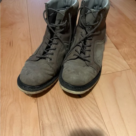 Harley-Davidson Gray Boots Sturdy Ankle-High Design - Picture 3 of 5